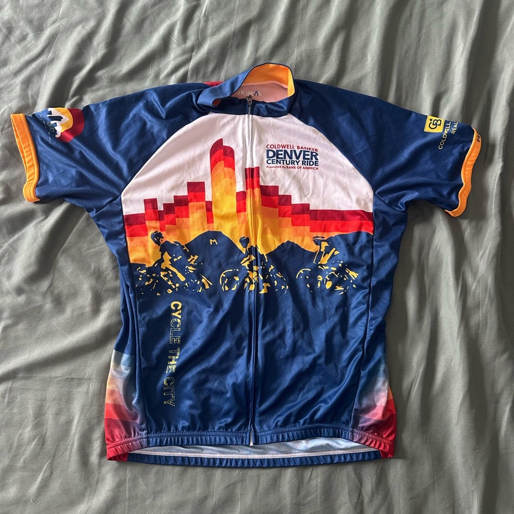 Blue and Red Cycling Jersey